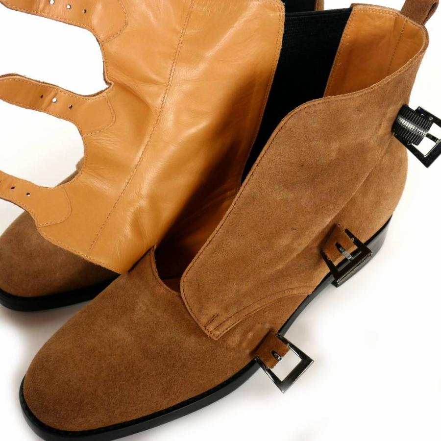 未使用品 カチム KATIM DERBY モンクストラップ ショートブーツ 