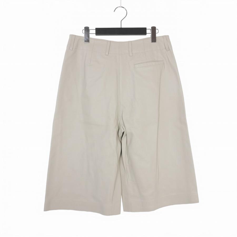 未使用品 スタジオニコルソン STUDIO NICHOLSON レザー ショートパンツ  