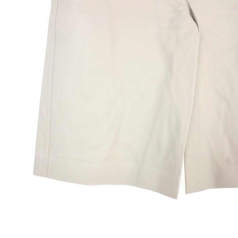 【中古】未使用品 スタジオニコルソン STUDIO NICHOLSON レザー ショートパンツ ハーフパンツ 1 グレー 5210721010 未使用品 スタジオニコルソン STUDIO NICHOLSON レザー ショートパンツ