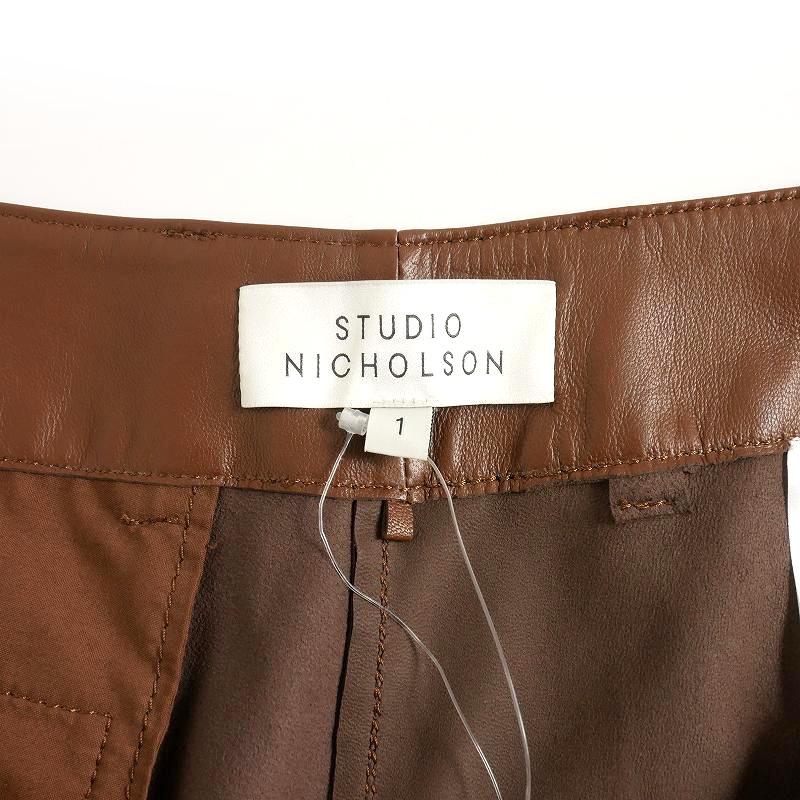 スタジオニコルソン STUDIO NICHOLSON レザー ショートパンツ