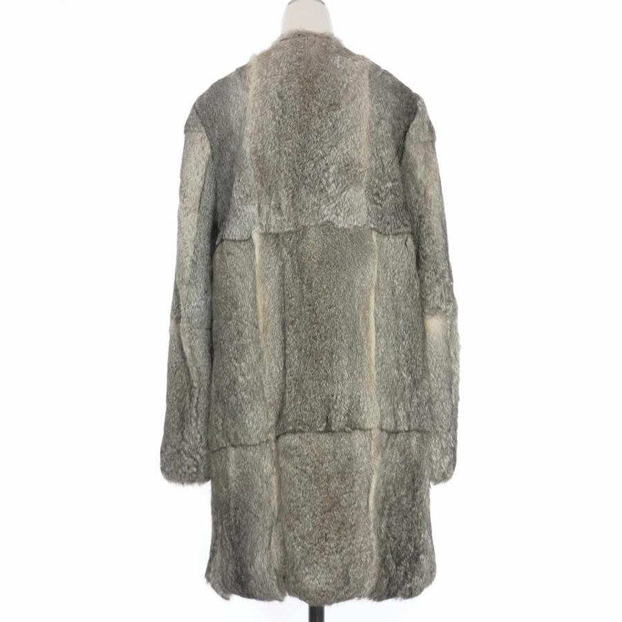 極美品】ソニアリキエルナイロンコート裏地総柄ラビットファー