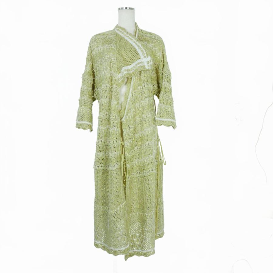 マメクロゴウチ Mame Kurogouchi 21SS Floral Watermark Wrap-Front 