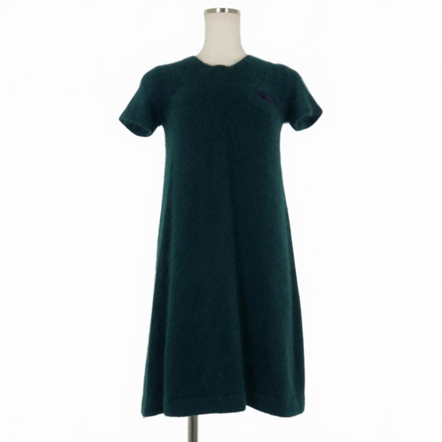 sacai luck サカイ ドッキングワンピース 異素材ミックス 濃グレー 黒