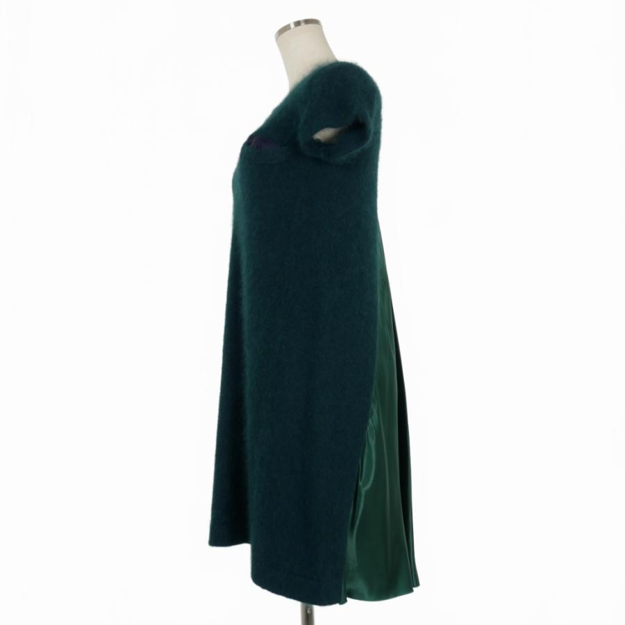 サカイラック sacai luck バックフレア アンゴラニット ワンピース  
