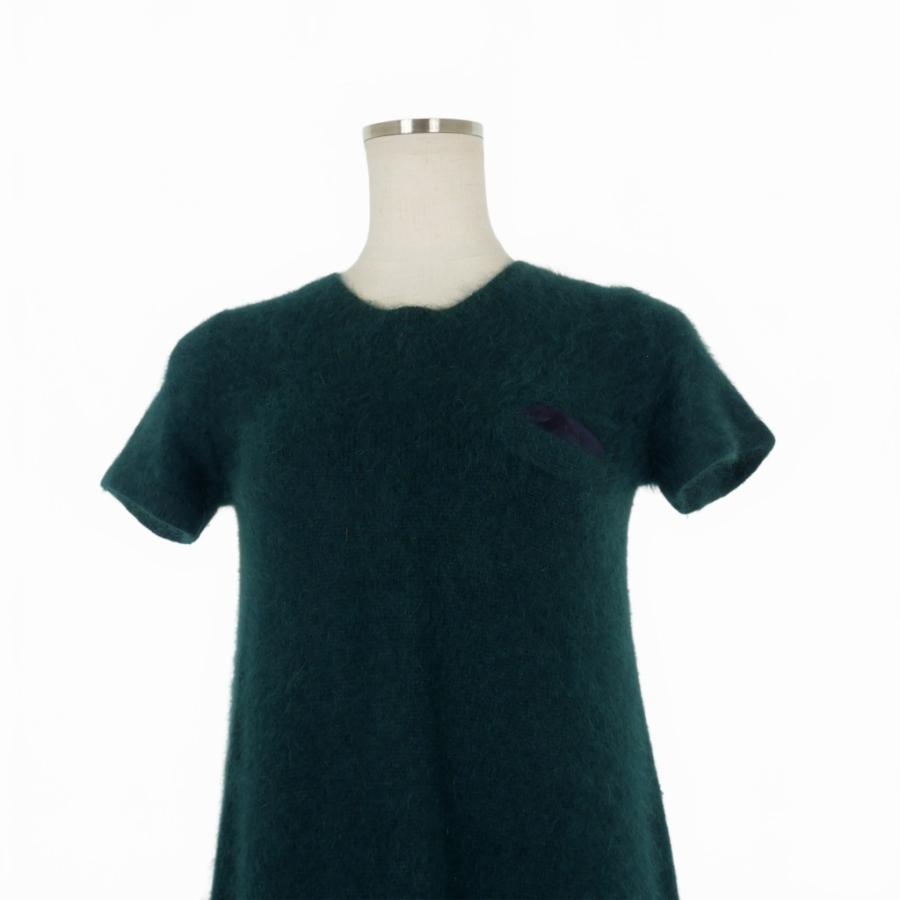 サカイラック sacai luck バックフレア アンゴラニット ワンピース  