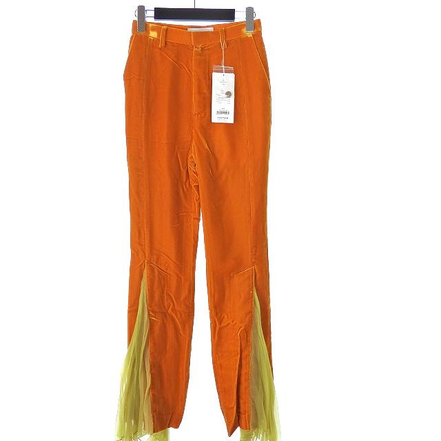 ファセッタズム FACETASM 裾フレア ベルベット パンツ スラックス 1 