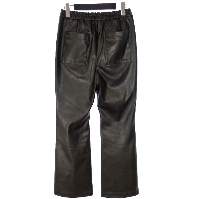 ラウタシー Lautashi フェイクレザー スリットパンツ ボトムス 0  