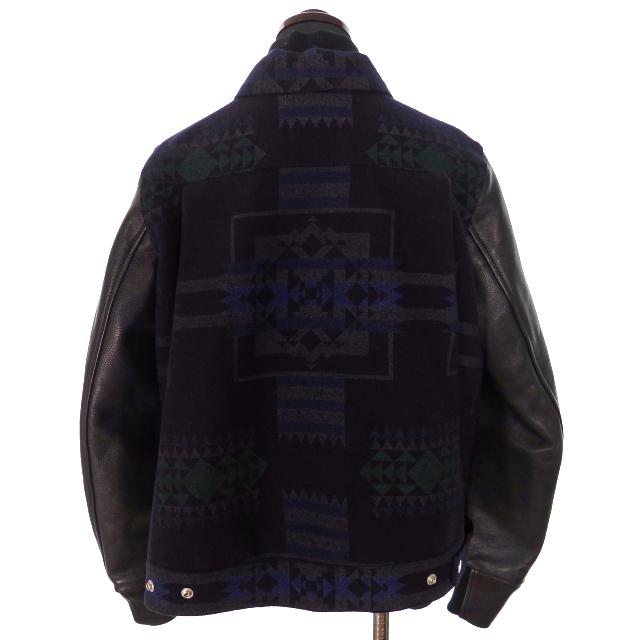 sacai luck - サカイ sacai luck 袖レザー ネイ ネイティブ柄 ジャケット ブルゾン サカイラック sacai luck 袖レザー ネイティブ柄 ジャケット