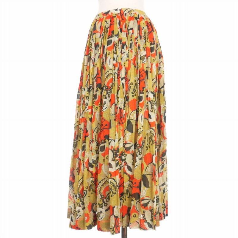 DRIES VAN NOTEN フラワープリント ロングスカート サイズ34 DRIES VAN NOTEN フラワープリント ロングスカート サイズ34