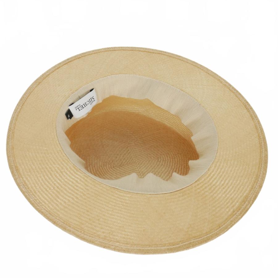 美品★MAISON MICHEL メゾン ミッシェル 麻 ストローハット M 美品☆MAISON MICHEL メゾン ミッシェル 麻 ストローハット M 美品