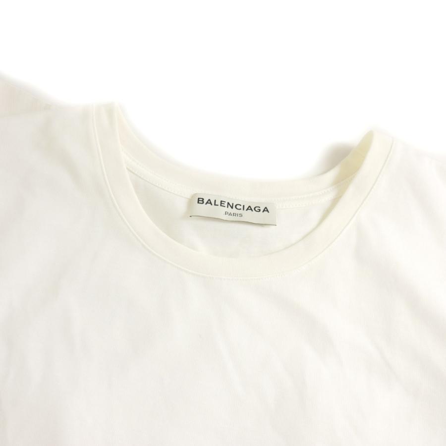 バレンシアガ BALENCIAGA アシンメトリー Tシャツ カットソー 半袖 XS 