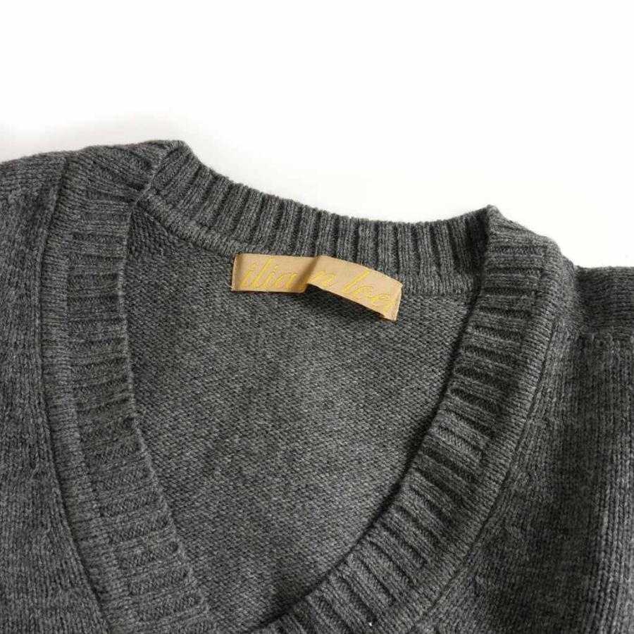 iliann loeb - iliannloebイリアンローブニット iliann loeb - iliann loeb リブニットプルオーバー 七分袖