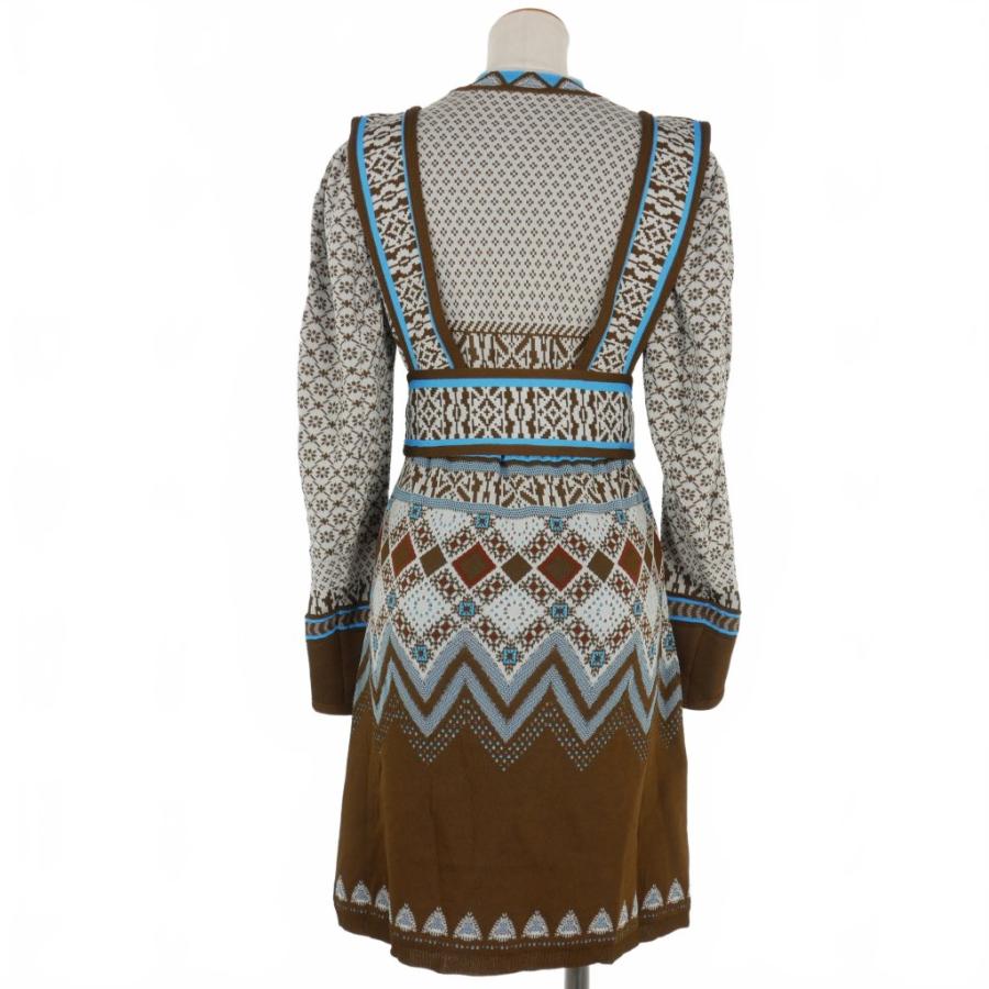 未使用品 マメクロゴウチ Mame Kurogouchi 22AW Fair Isle Knitted  