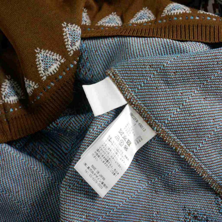 未使用品 マメクロゴウチ Mame Kurogouchi 22AW Fair Isle Knitted  