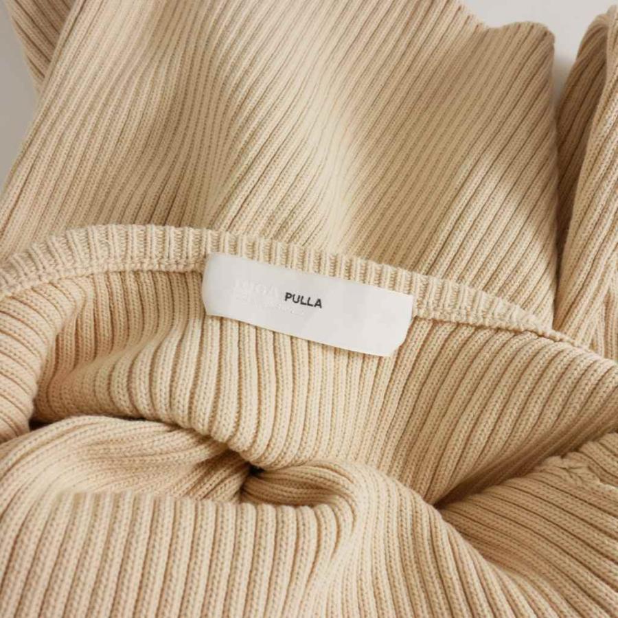 トーガ プルラ TOGA PULLA バッククロス リブニット トップス 長袖 36
