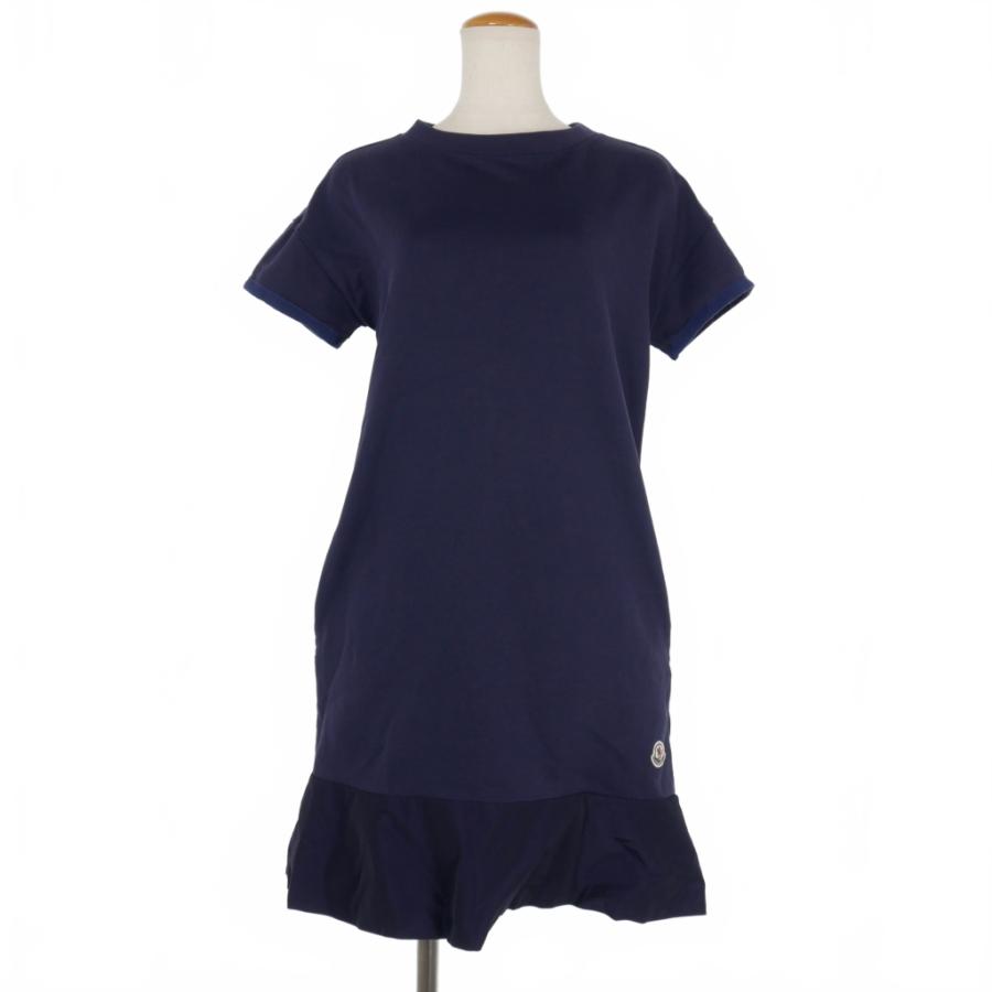 Moncler ABITO 半袖ワンピース　M MONCLER モンクレール ABITO CORTO 半袖ワンピース 裾フリル