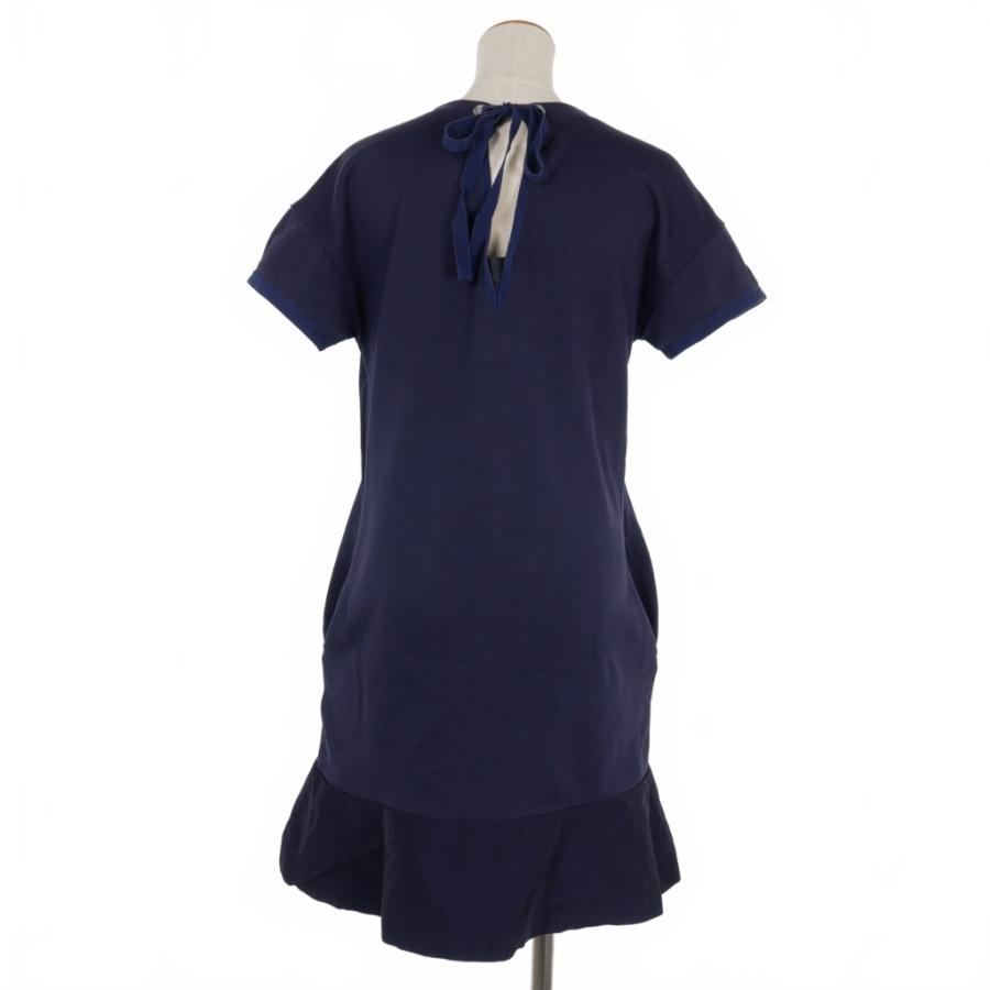 MONCLER モンクレール ABITO CORTO 半袖ワンピース 裾フリル ひざ丈 S  