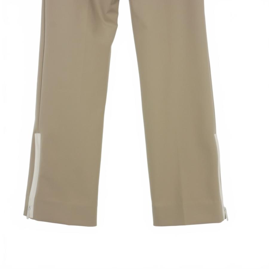 ニナリッチ NINA RICCI 裾ジップ ストレッチ ワイドパンツ スラックス 
