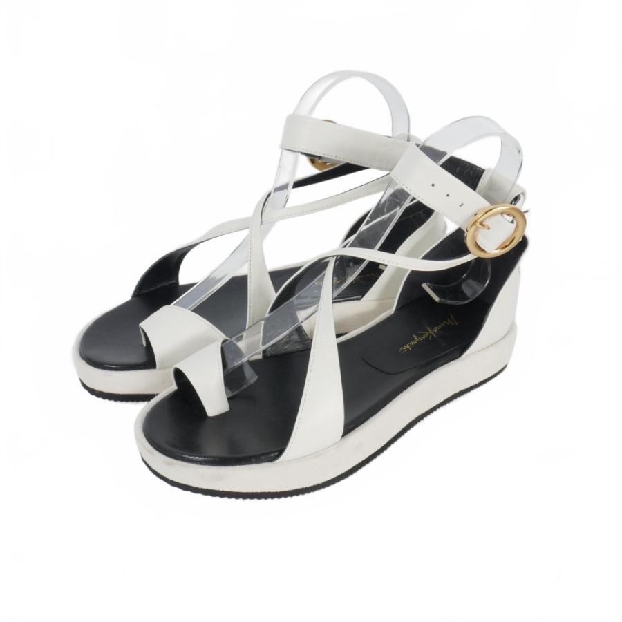 マメクロゴウチ Mame Kurogouchi 22SS Curved Line Ankle レザー