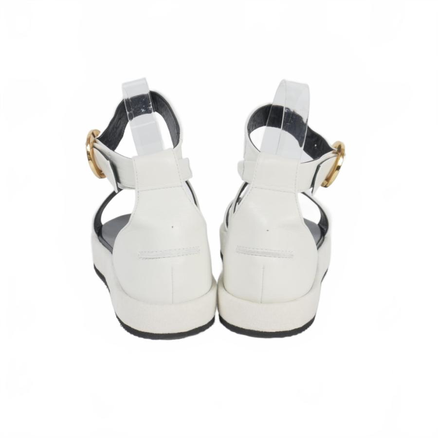 マメクロゴウチ Mame Kurogouchi 22SS Curved Line Ankle レザー