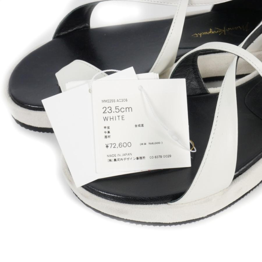 マメクロゴウチ Mame Kurogouchi 22SS Curved Line Ankle レザー