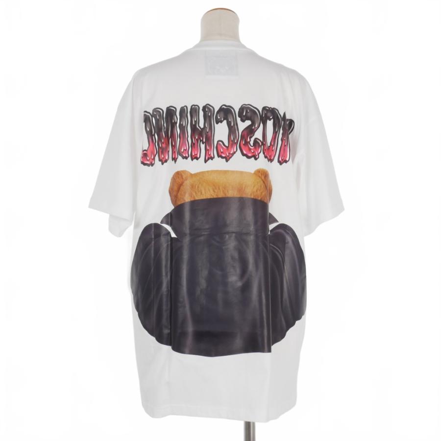 未使用品 モスキーノ MOSCHINO バッド テディベア プリント オーバー  