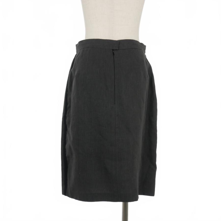 CHANEL シャネル リネンスカート フランス製 金ボタン タイトスカート CHANEL シャネル リネンスカート フランス製 金ボタン タイト