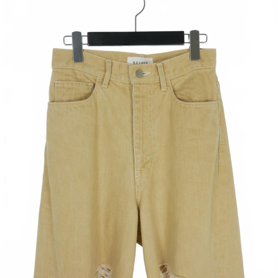 ベルパー BELPER 23SS TWISTED DENIM PANTS クラッシュデニムパンツ 