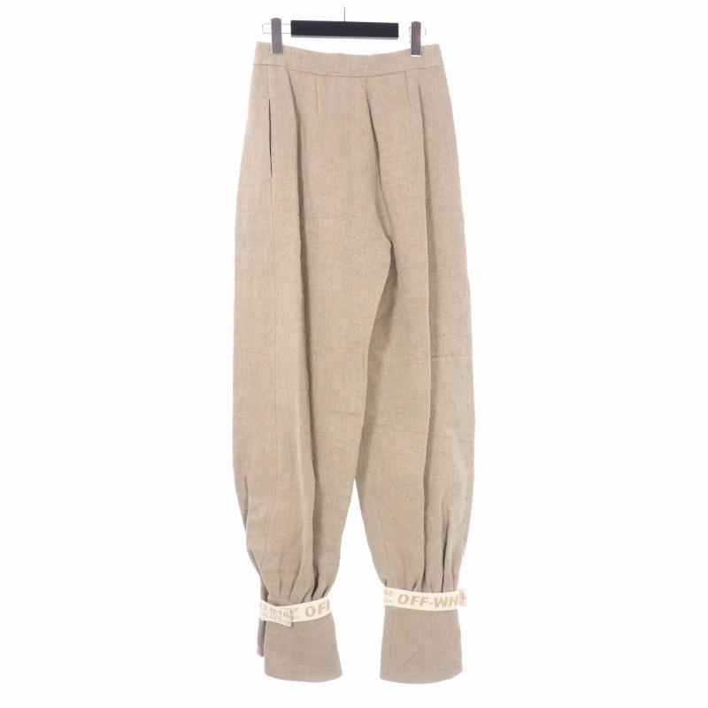 未使用品 オフホワイト OFF WHITE LINEN BALOON PANT リネン バルーン 