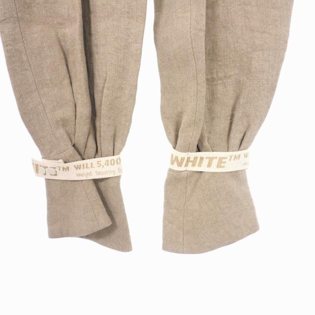 未使用品 オフホワイト OFF WHITE LINEN BALOON PANT リネン バルーン 