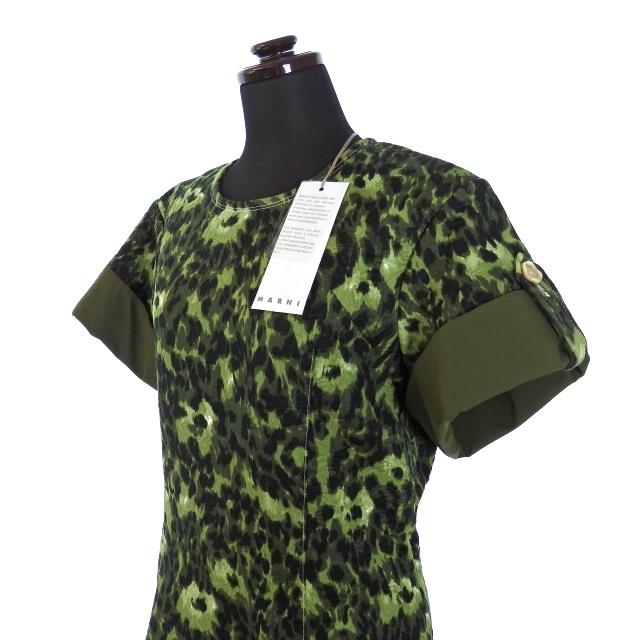 未使用品 マルニ MARNI 20SS ジャガード プルオーバーワンピース 