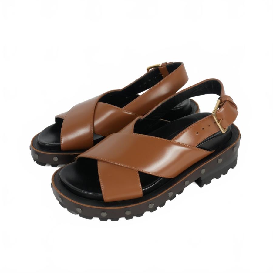 MARNI マルニ FUSSBETT フスベット クロスストラップ レザーサンダル  