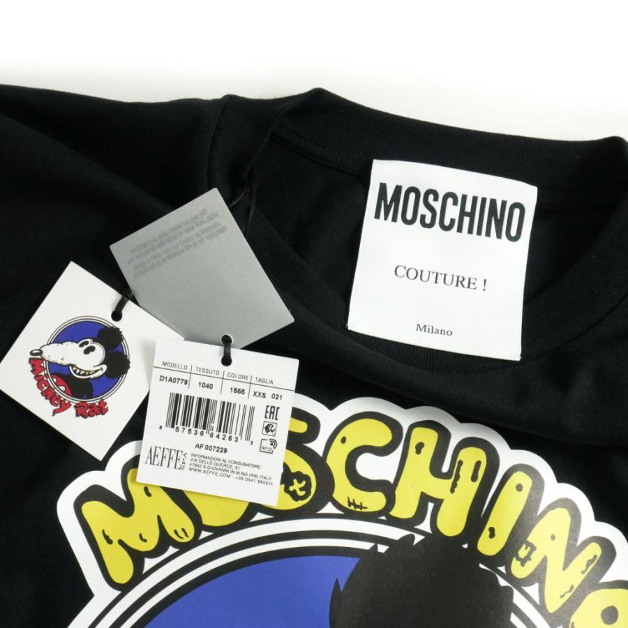 MOSCHINO Mickey Rat フード付きジャケット Moschino Black Chinese New Year Mickey Rat Sweatshirt Moschino