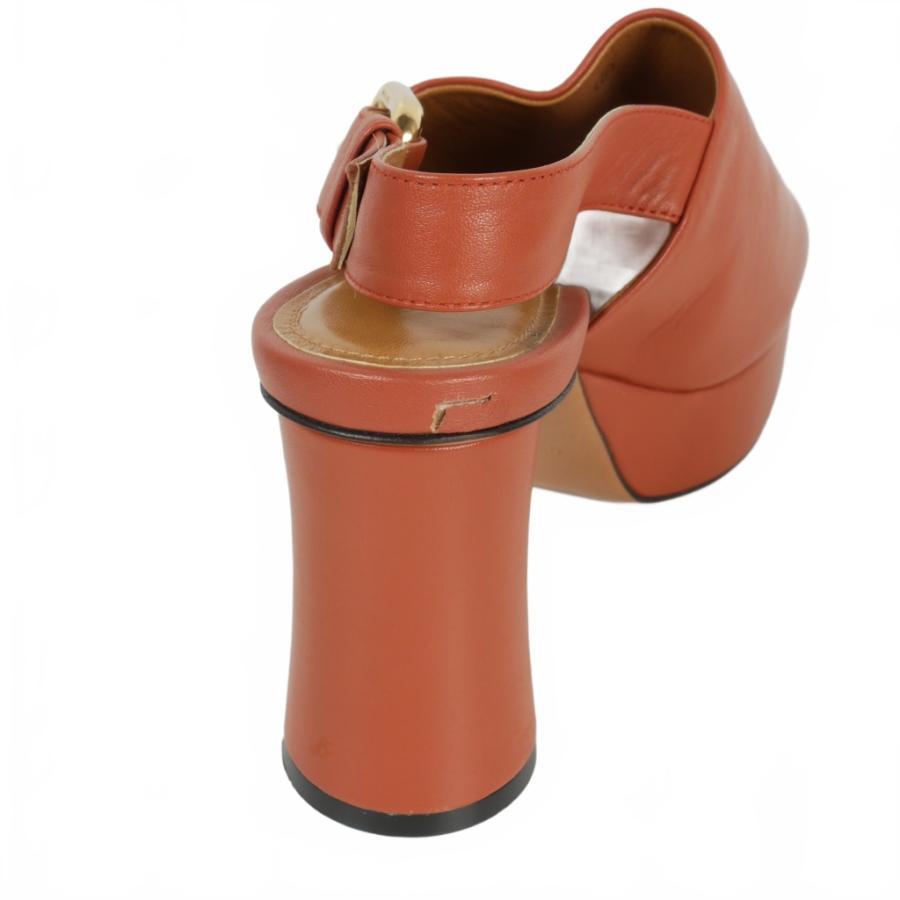 MARNI（マルニ） MARNI 21SS レザー ヒール ミュール サンダル 羊革 36