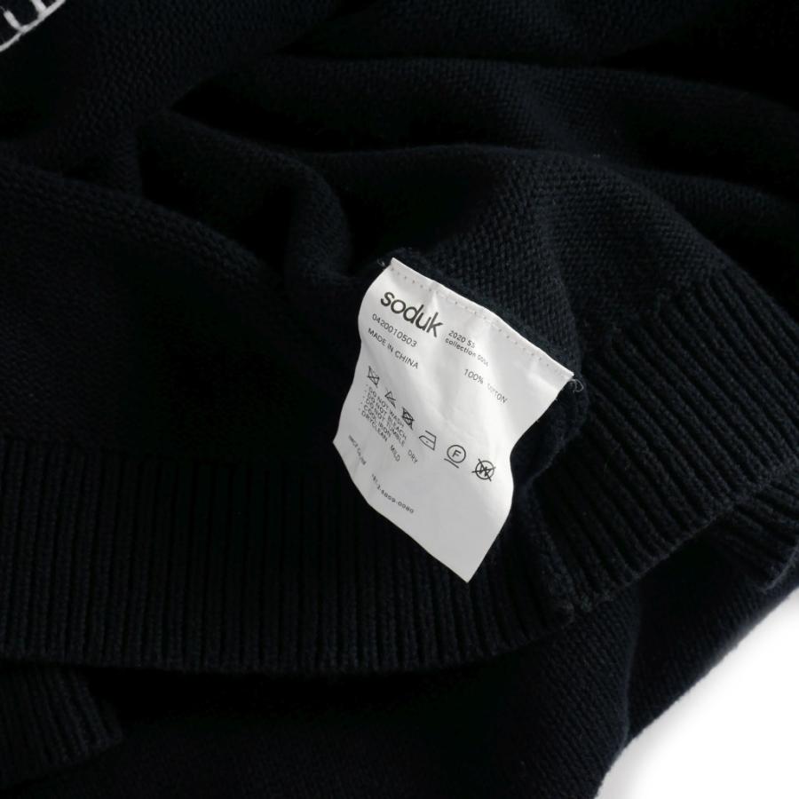 スドーク soduk 20SS サイドスリット ニット セーター コットン
