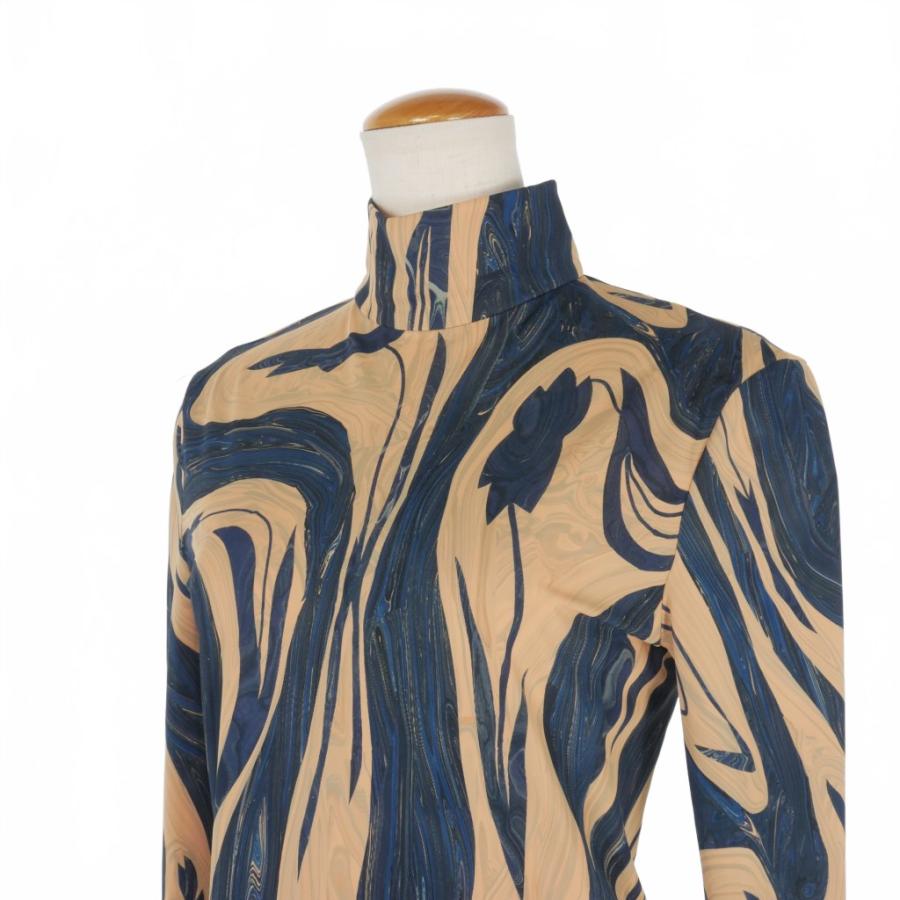 マメクロゴウチ Mame Kurogouchi 24SS Marble Print Jersey High 
