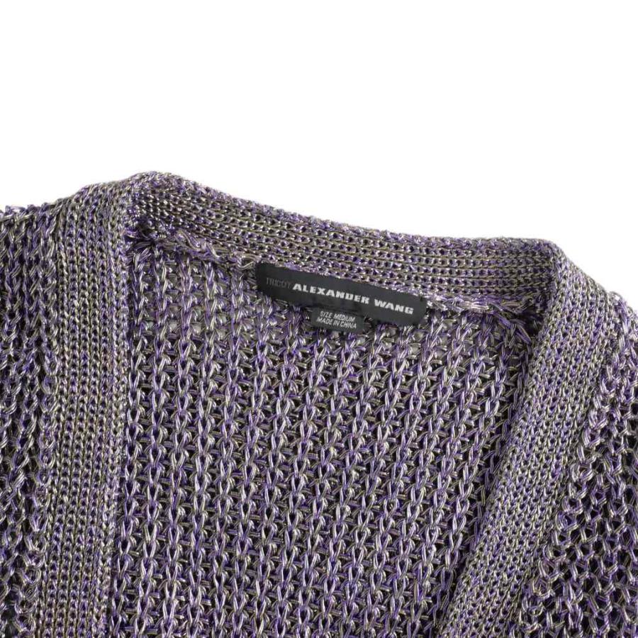 アレキサンダーワン ALEXANDER WANG メタリックニット ルーズ 