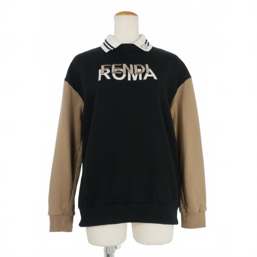 フェンディ FENDI トレーナー スウェット ロゴ 襟 12+ キッズサイズ 