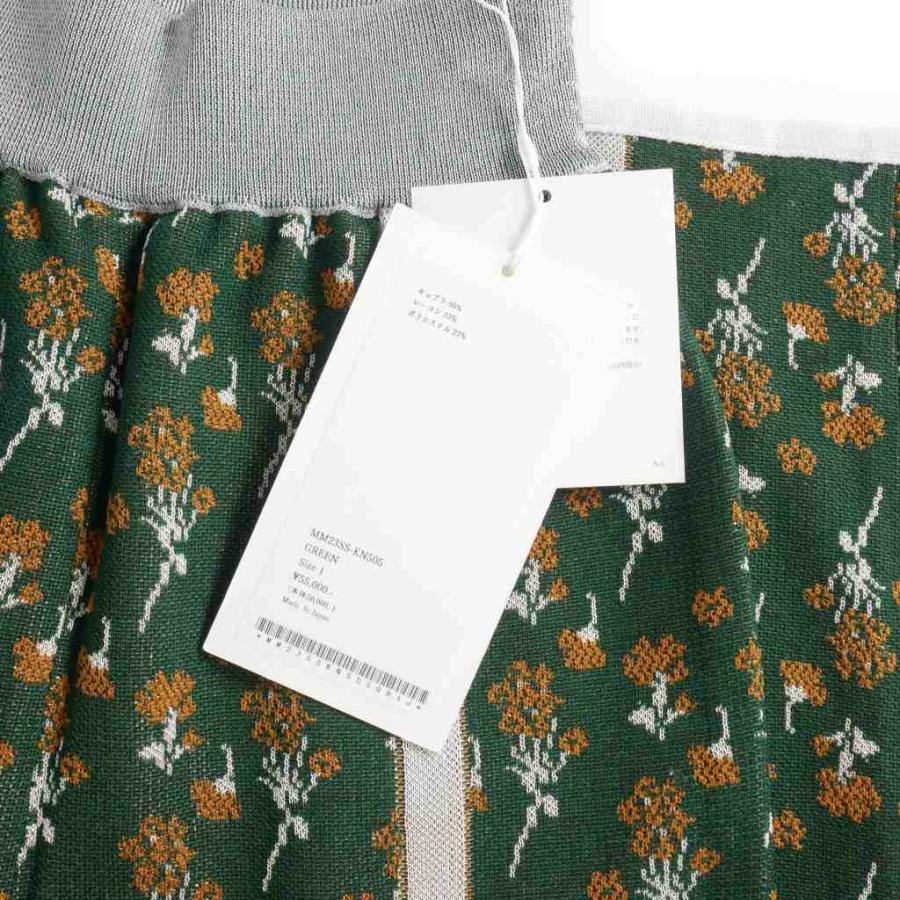 mame kurogouchi ニットスリットパンツ 小花柄 size 1 Mame Kurogouchi マメクロゴウチ Pedicel Knit Pants 小花柄