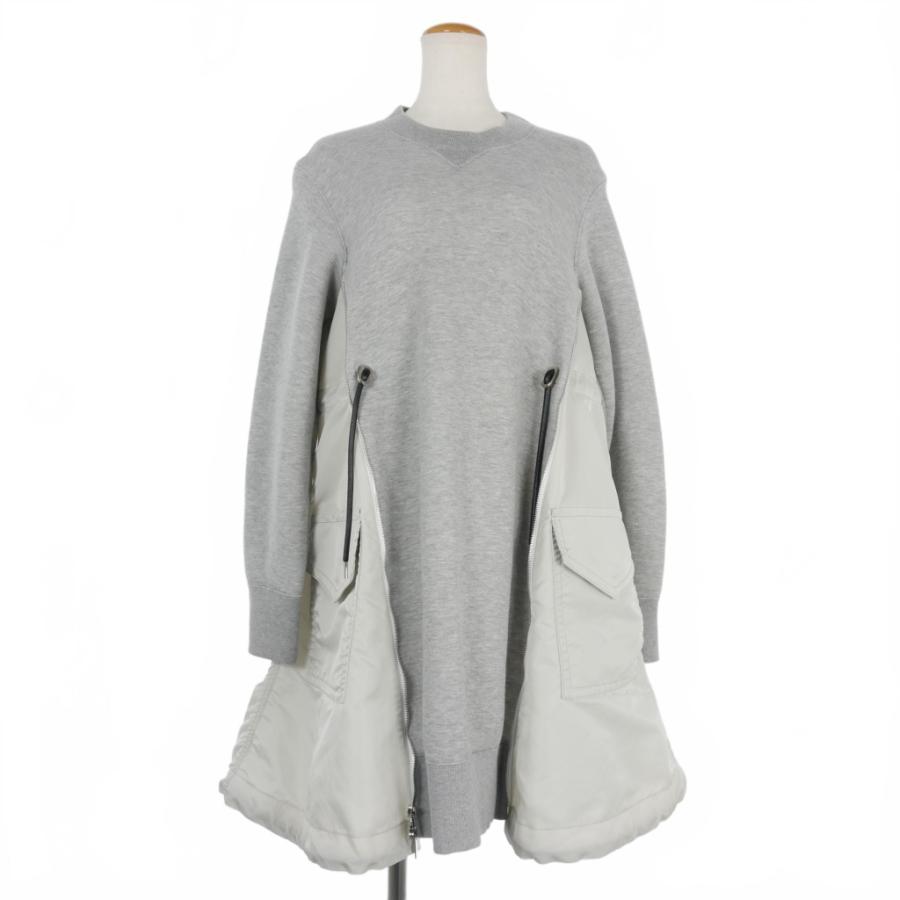 サカイ sacai 19AW ドッキング スウェット トレーナー ワンピース 1  