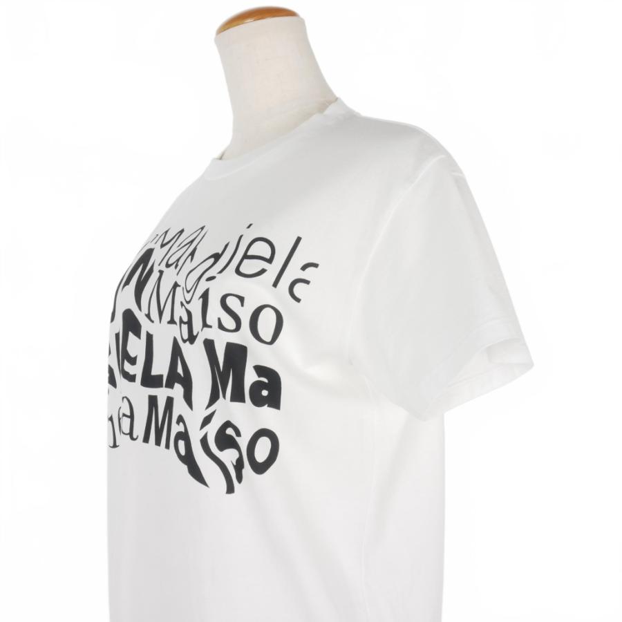 Maison Margiela ロゴ入り 白 Tシャツ ディストーテッド 【公式通販】