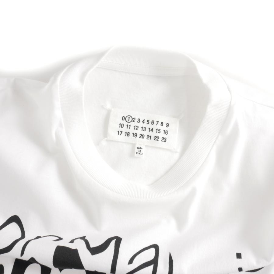 Maison Margiela ロゴ入り 白 Tシャツ ディストーテッド 【公式通販】