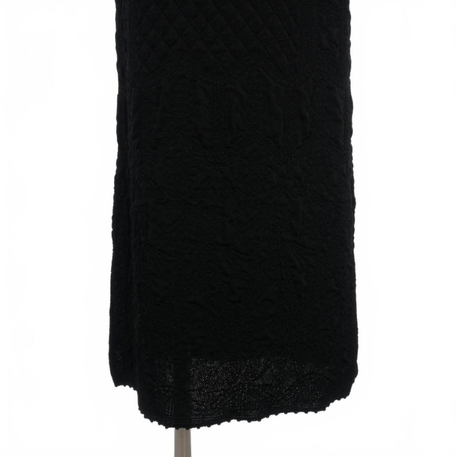 マメクロゴウチ　2022SS　マーブルジャガード　ニットスカート　総柄　コットン マメクロゴウチ 2022SS マーブルジャガード ニットスカート 総柄