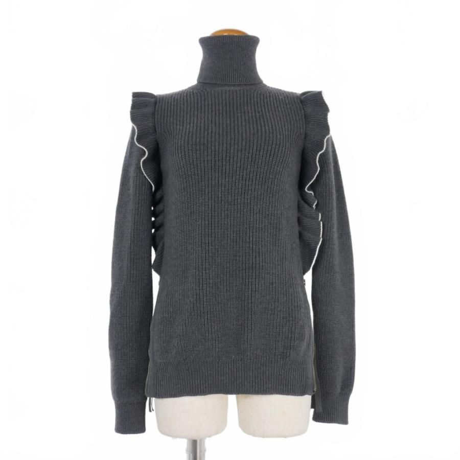 ヌメロヴェントゥーノ N°21 フリル タートルネック ニット セーター  