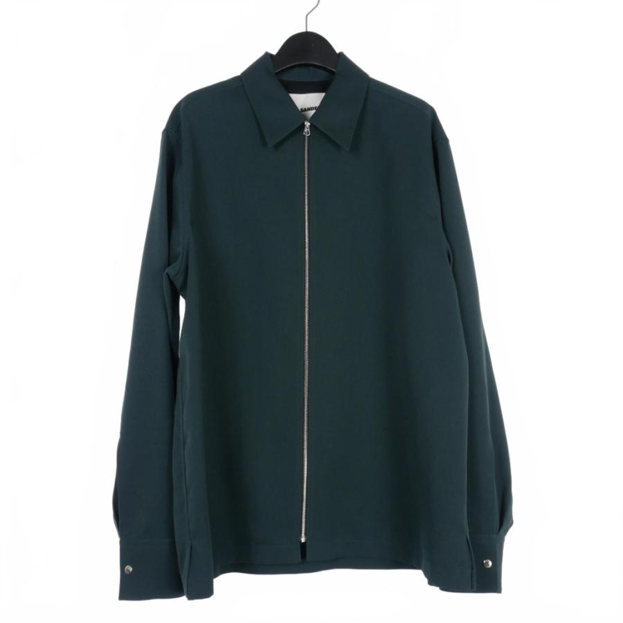 ジルサンダー JIL SANDER 22SS ウール ジップシャツ ブルゾン 48 ジルサンダー JIL SANDER 22SS ウール ジップシャツ ブルゾン 48