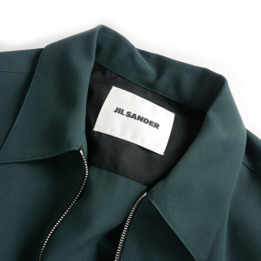 ジルサンダー JIL SANDER 22SS ウール ジップシャツ ブルゾン 48 ジルサンダー JIL SANDER 22SS ウール ジップシャツ ブルゾン 48