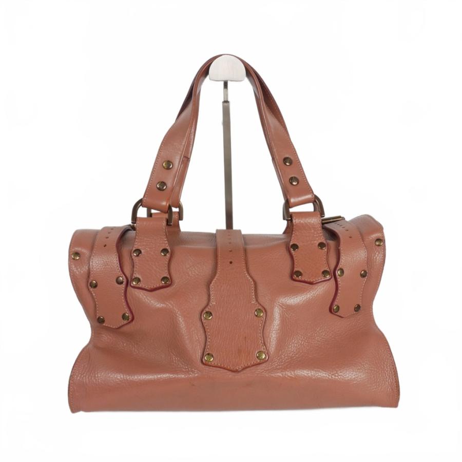 マルベリー Mulberry ロクサンヌ レザー ハンドバッグ 茶 ブラウン  