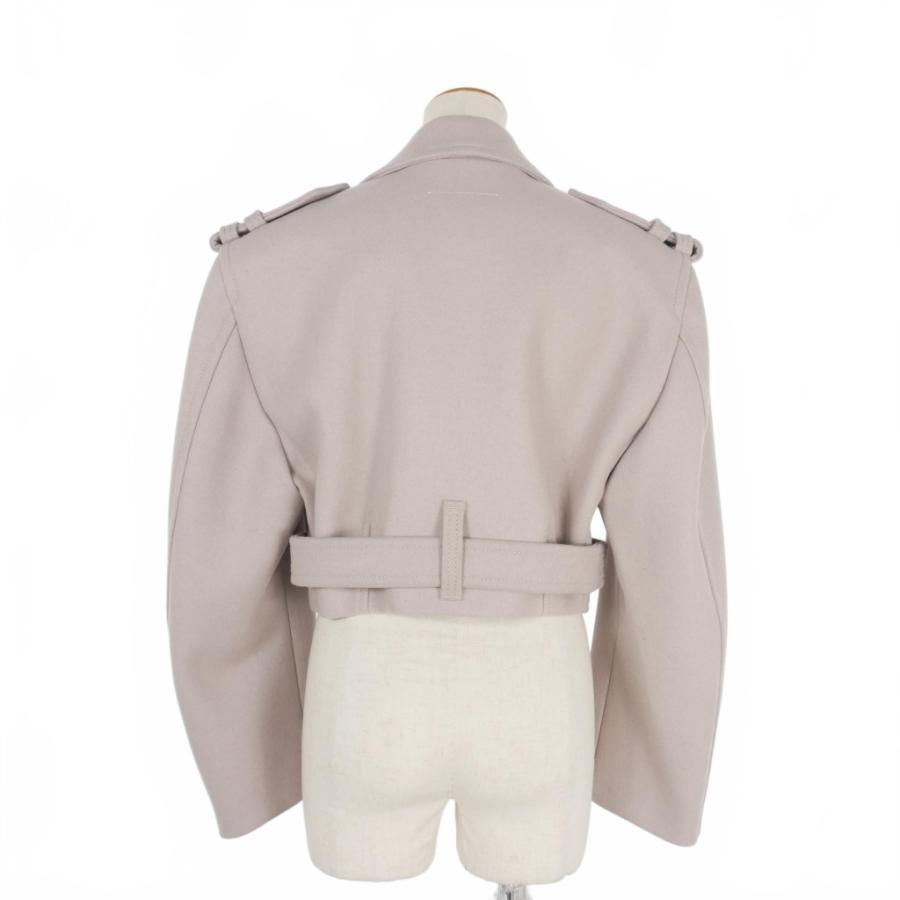 【中古】未使用品 エムエムシックス メゾンマルジェラ MM6 Maison Margiela フェルトウール クロップド ジャケット 36 未使用品 エムエムシックス メゾンマルジェラ MM6 Maison Margiela