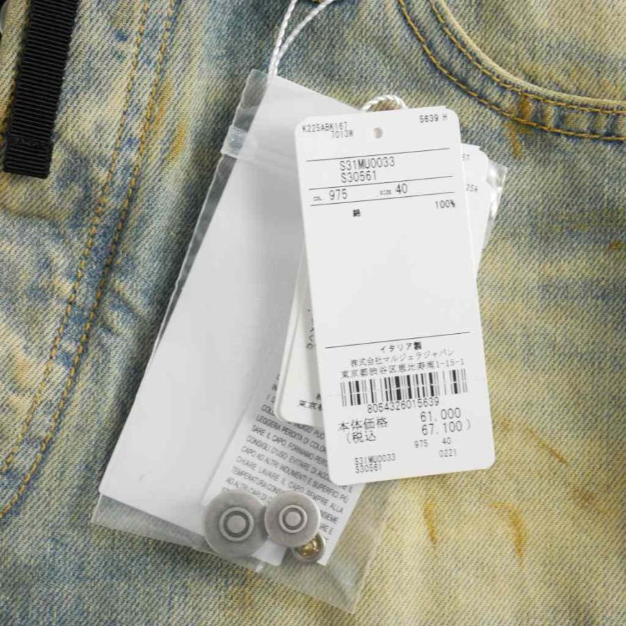 【中古】メゾンマルジェラ Maison Margiela 22SS ダーティウォッシュ デニム ショートパンツ 加工 白タグ 40 メゾンマルジェラ Maison Margiela 22SS ダーティウォッシュ デニム