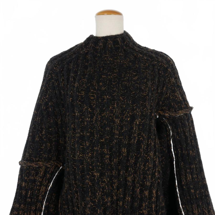 Maison Margiela 黒リブ編みセーター 未使用品 メゾンマルジェラ Maison Margiela 22AW リブ ニット